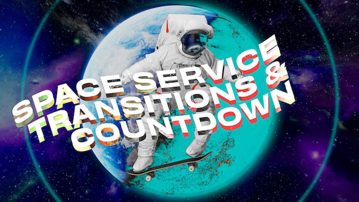 Space Service Transitions and Countdown image number null